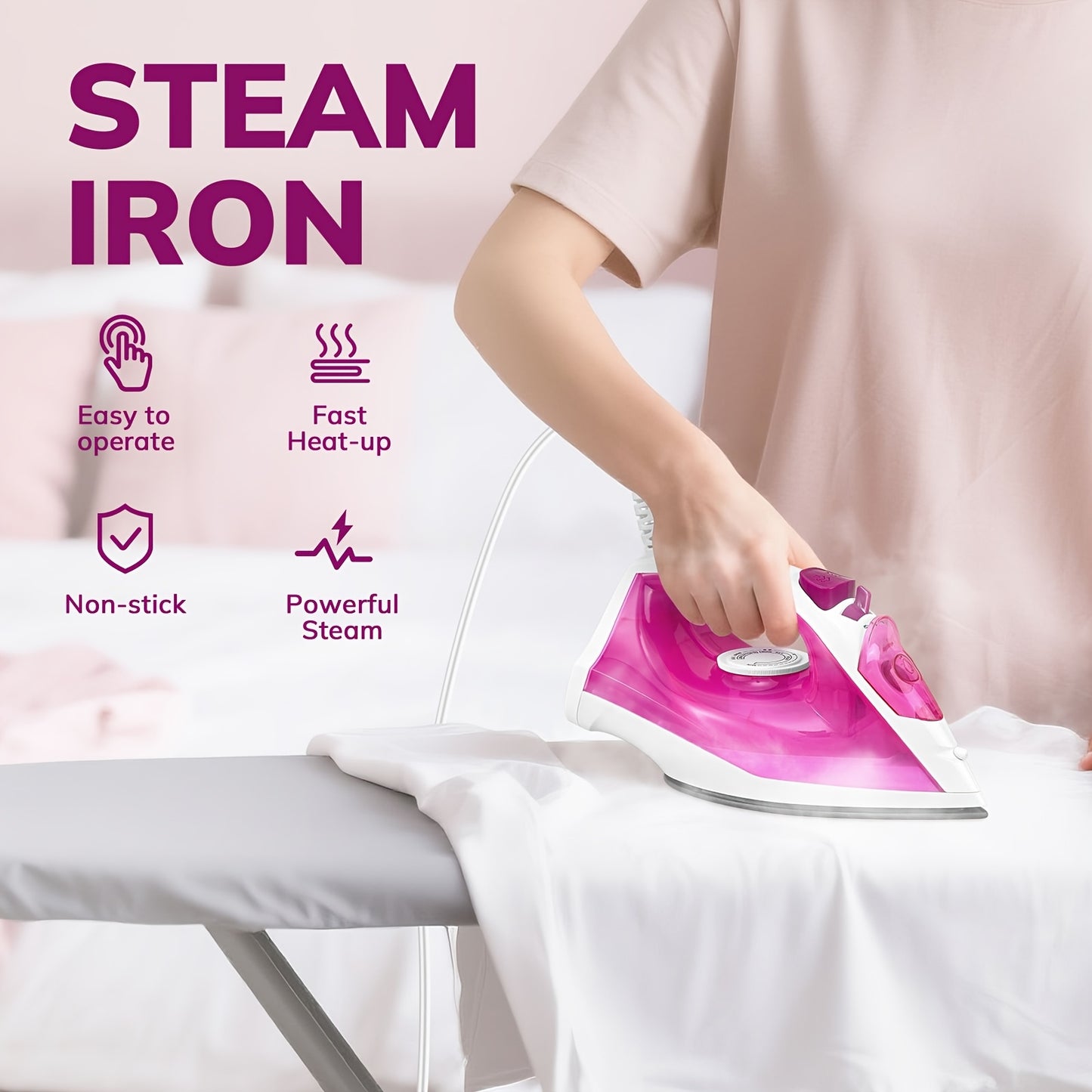Nonstick Steam Iron High Pressure Steam Anti Calcification