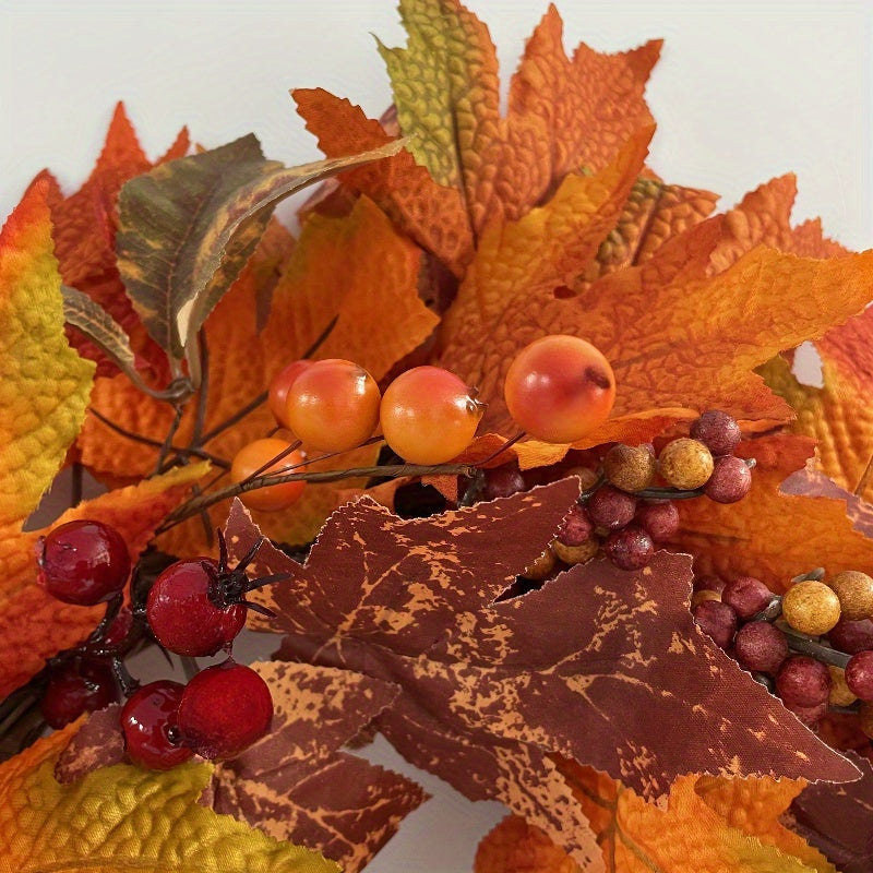 Autumn Harvest Wreath Rustic Fall Front Door Decor