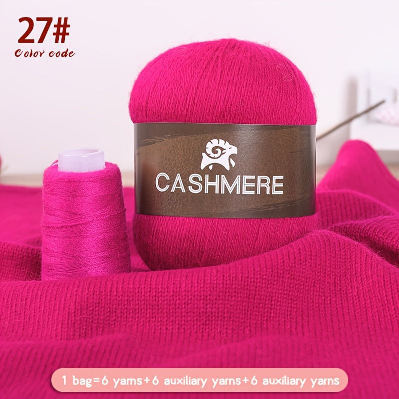Cashmere Yarn 6 Pairs 100 Cashmere For DIY Crochet Soft