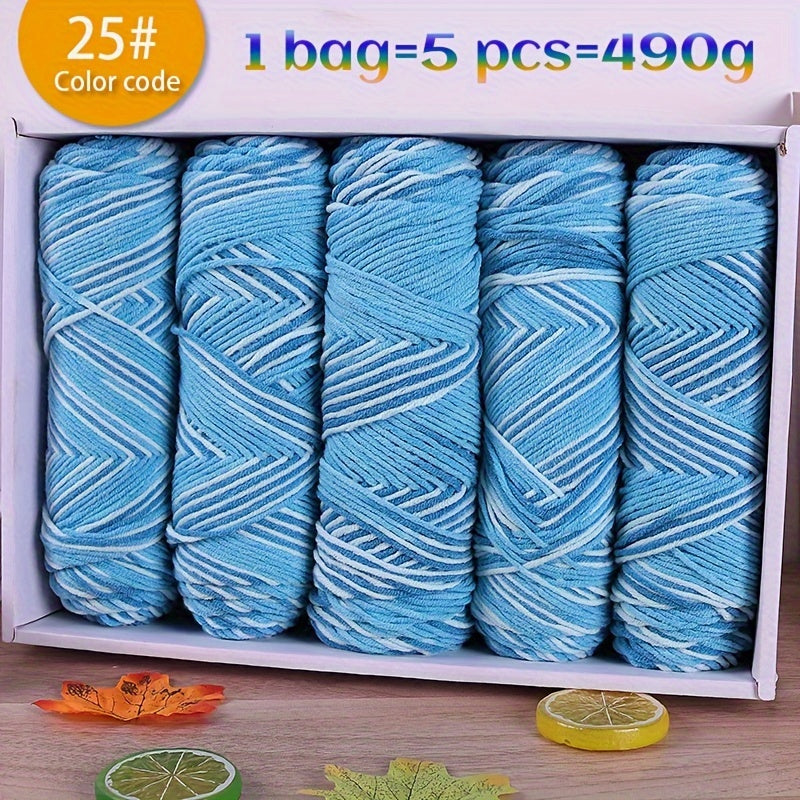 Jiuweidiaowang Multicolor Gradient Yarn Balls Craft Kit