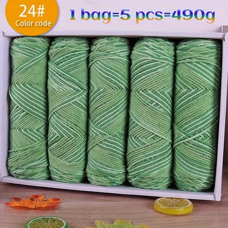 Jiuweidiaowang Multicolor Gradient Yarn Balls Craft Kit