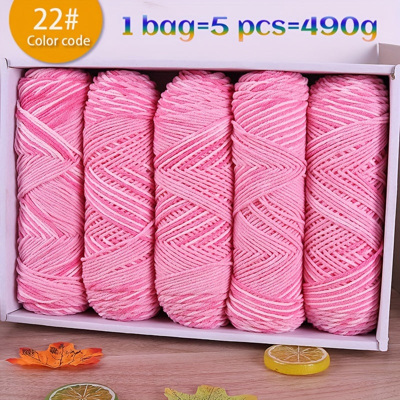 Jiuweidiaowang Multicolor Gradient Yarn Balls Craft Kit