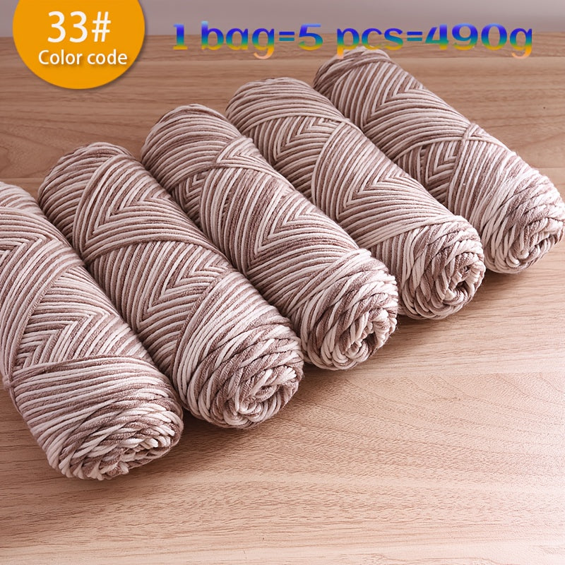 Jiuweidiaowang Multicolor Gradient Yarn Balls Craft Kit