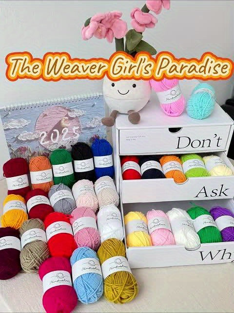 Crochet DIY Yarn Kit With Spandex Yarn For Crafts Projects