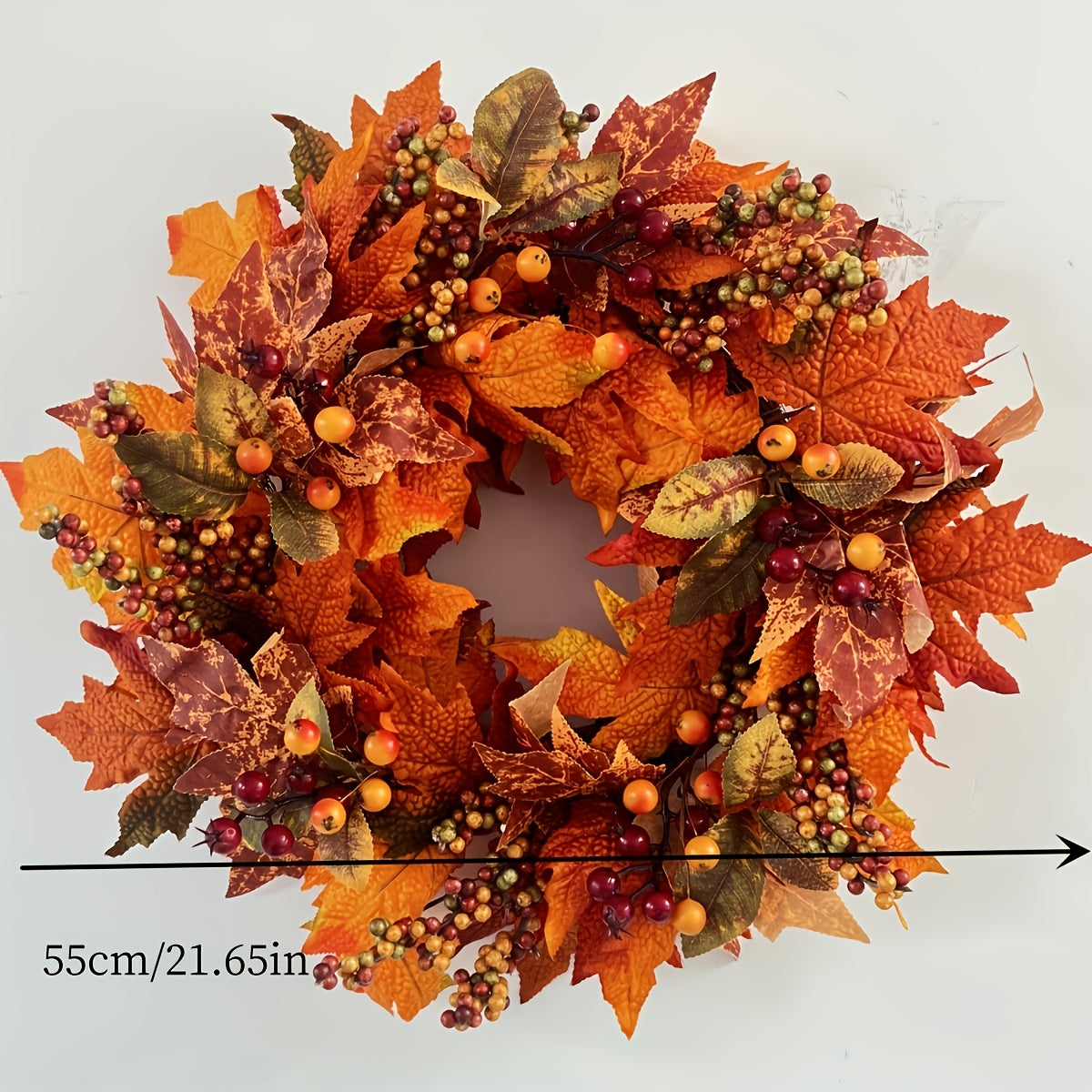 Autumn Harvest Wreath Rustic Fall Front Door Decor