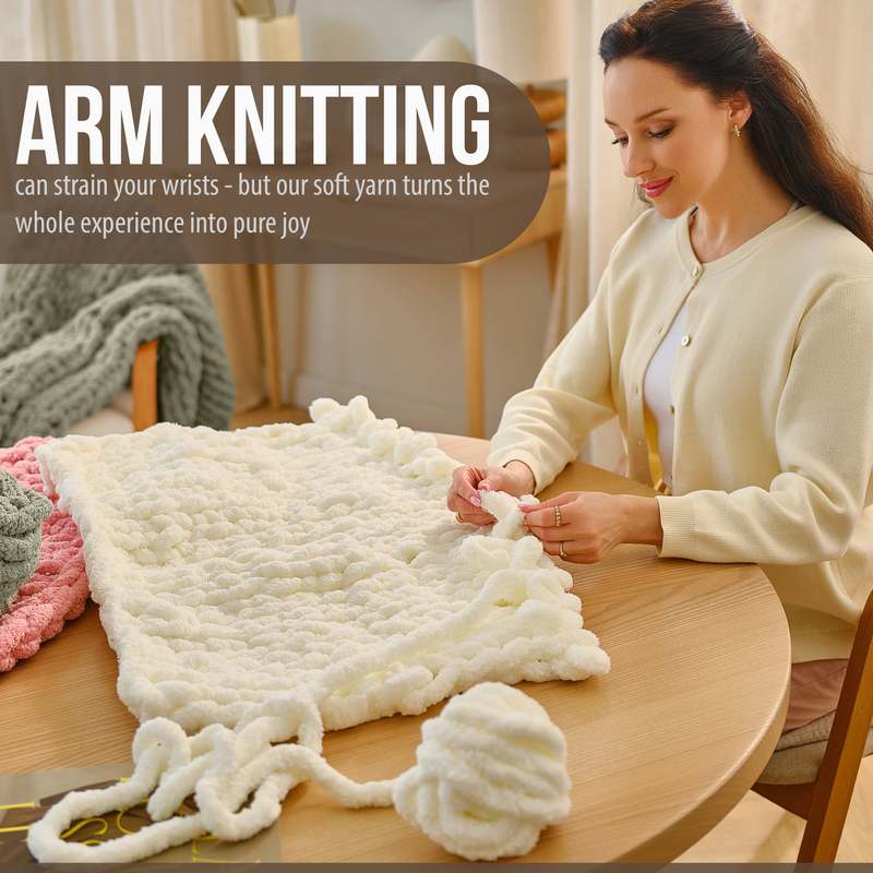 Craftiss Chenille Yarn for Crocheting and Knitting Projects