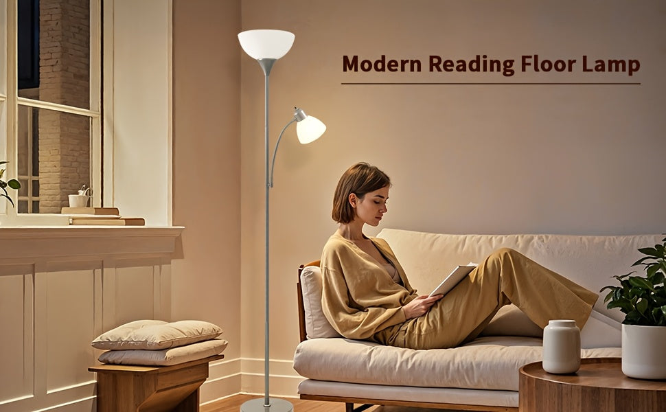 Susan Modern Adjustable Floor Lamp With Reading Light