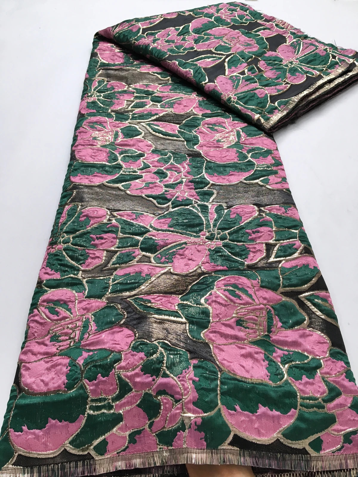 Kalume French Jacquard Lace Fabric Brocade Embroidery