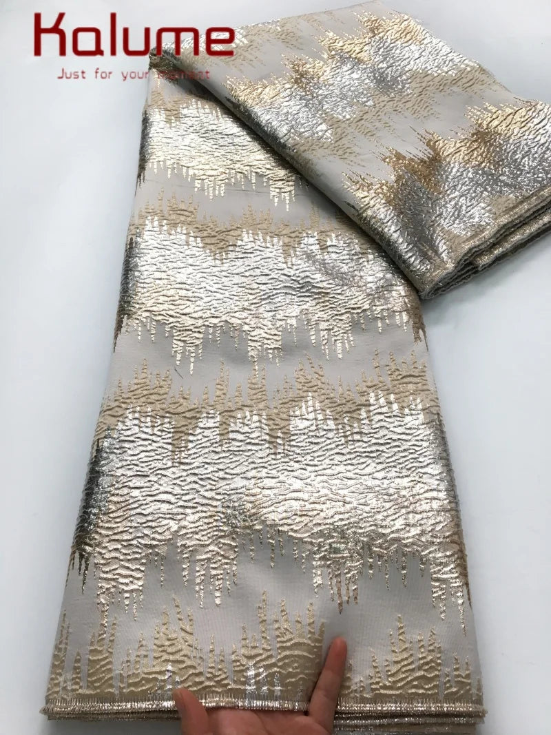Kalume French Jacquard Lace Fabric Brocade Embroidery