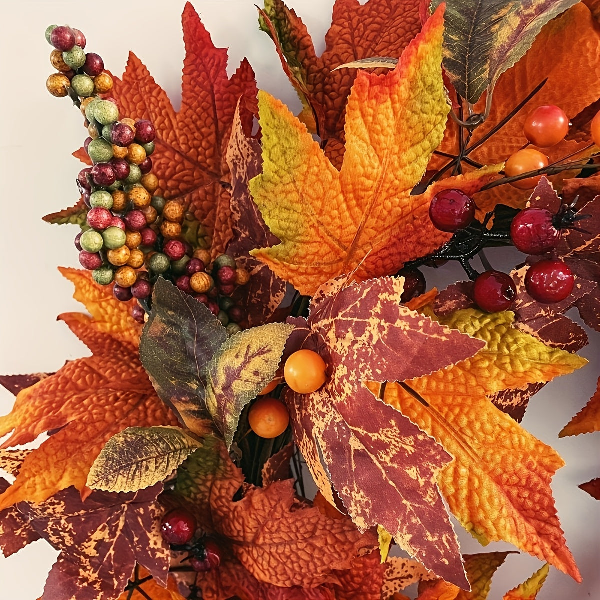 Autumn Harvest Wreath Rustic Fall Front Door Decor