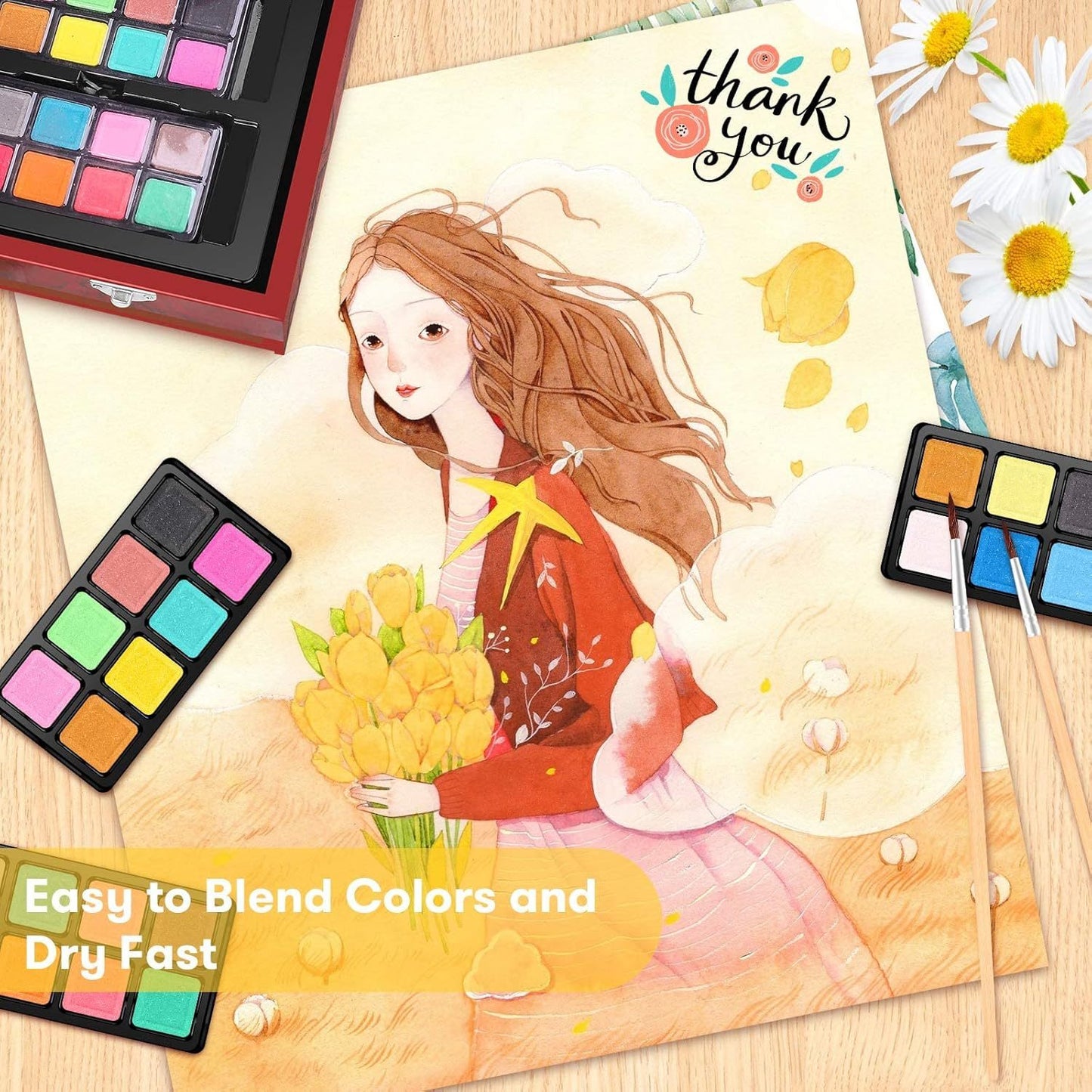Deluxe Wooden Art Set With Coloring Book And Sketch Pads
