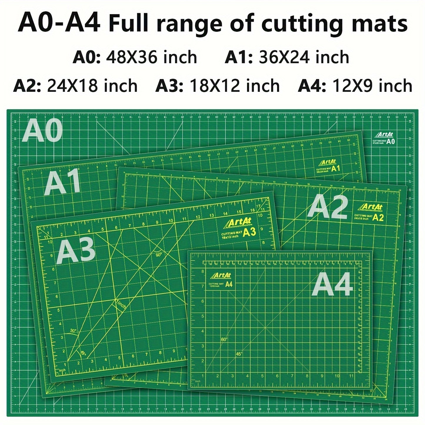 Double Sided Cutting Mat 5 Layer PVC Non Slip Quilting