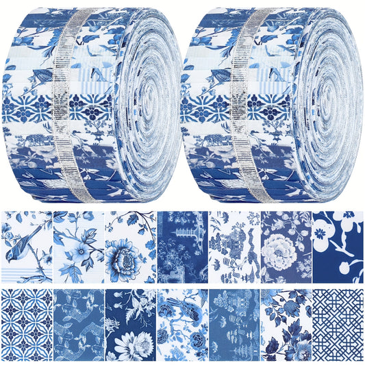 Patelai Chinoiserie Jelly Roll Fabric For Patchwork