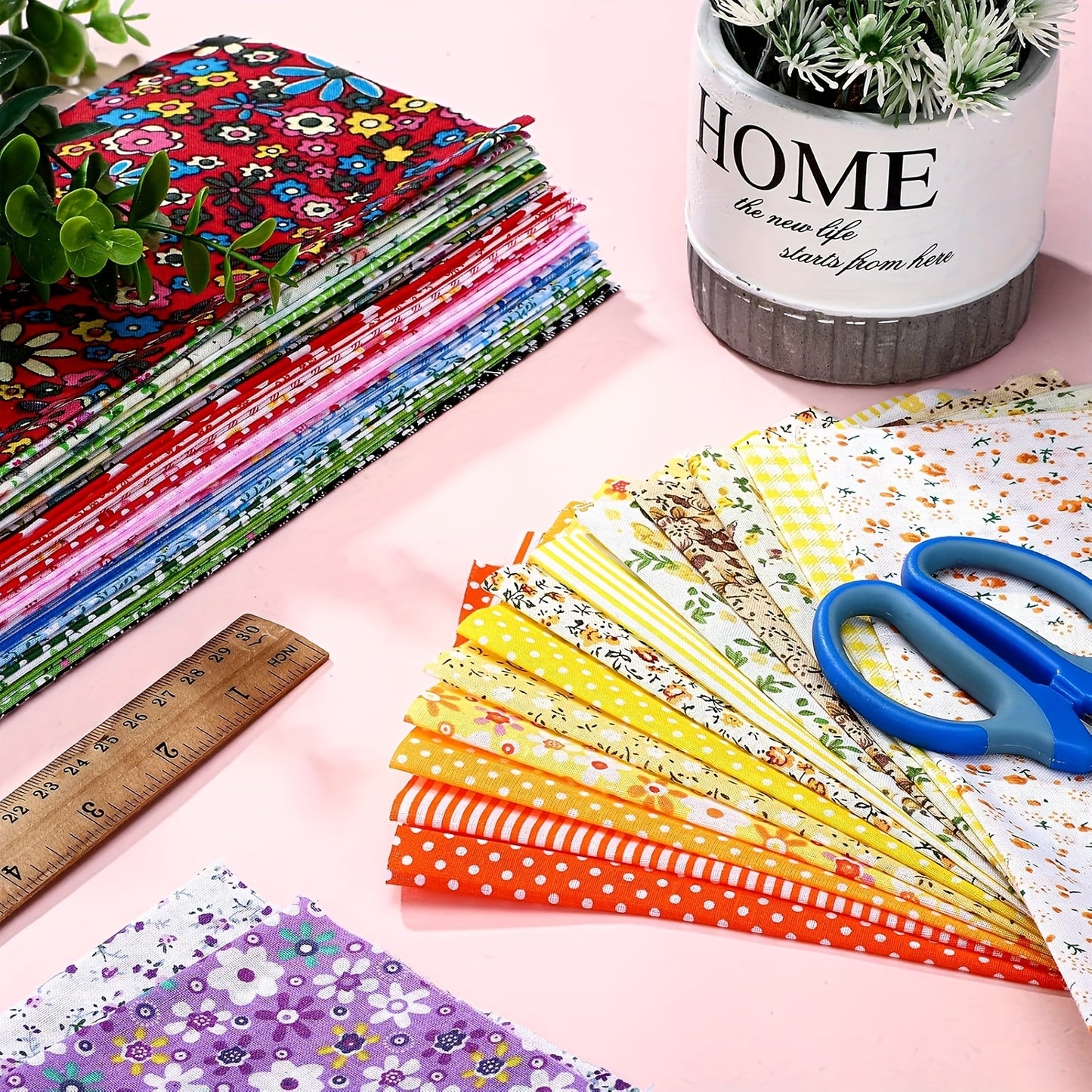 Premium Cotton Quilt Fabric Bundles for Patchwork DIY