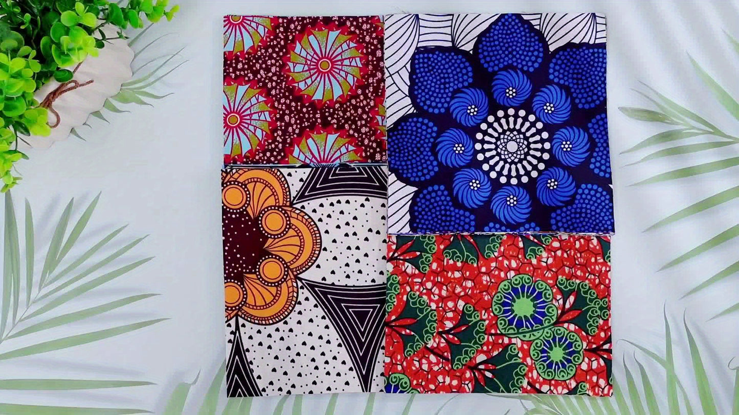 PATELAI Floral Fabric Squares Patchwork Bundles DIY Crafts