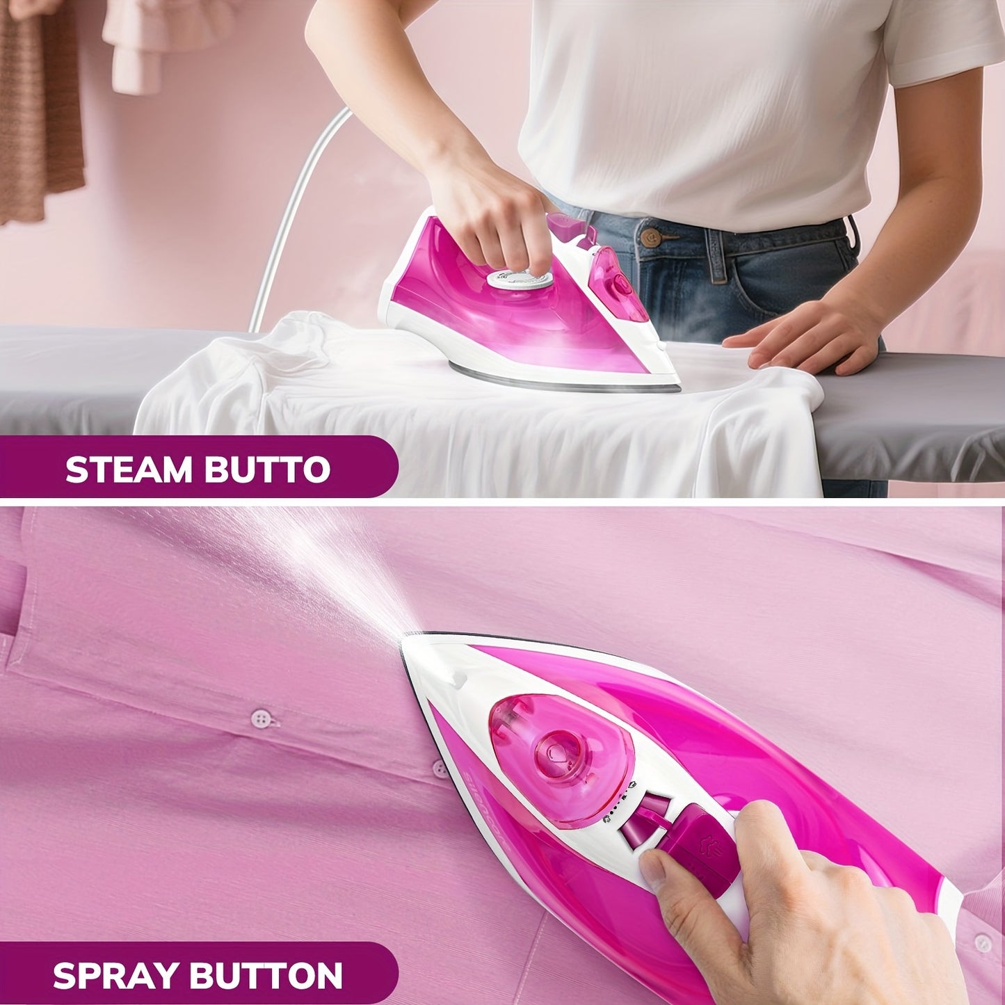 Nonstick Steam Iron High Pressure Steam Anti Calcification