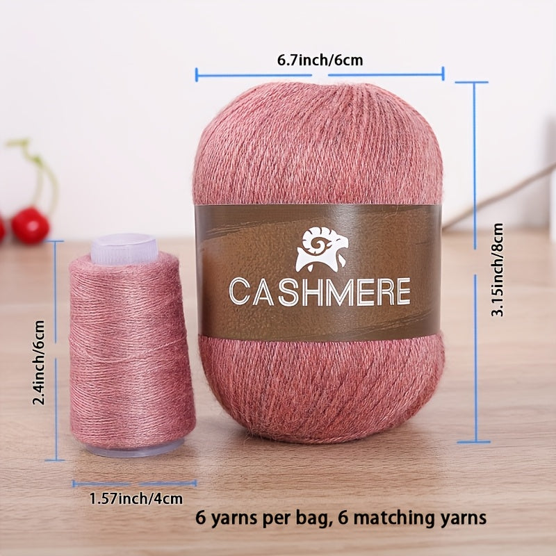 Crochet Wool Yarn Sets For DIY Projects 21 Skeins Pack