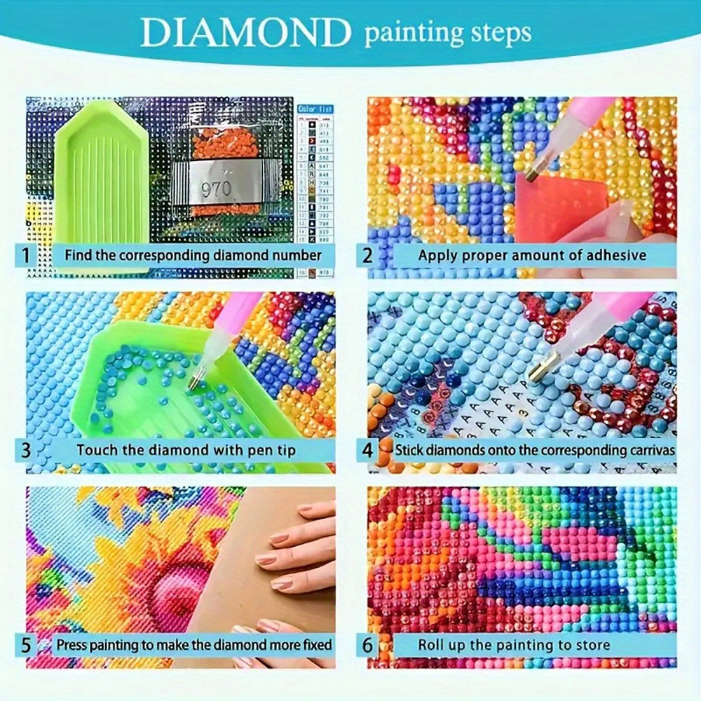 DIY 5D Diamond Painting Kit Canvas Anime Home Decor