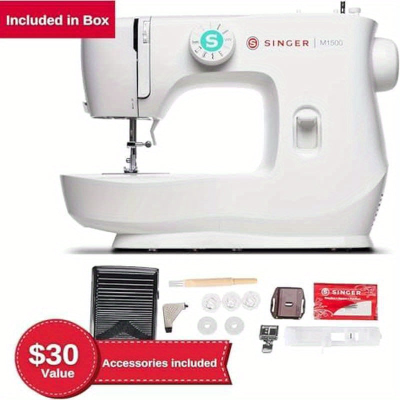 Singer M1500 Heavy Duty Portable Sewing Machine With Kit