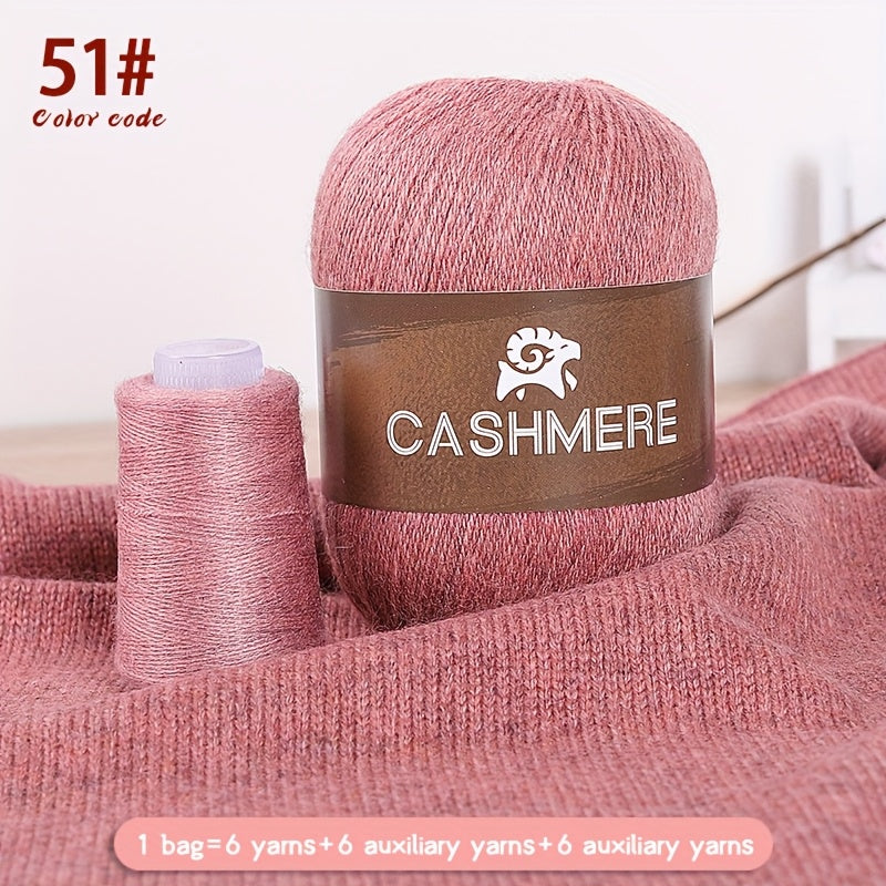 Cashmere Yarn 6 Pairs 100 Cashmere For DIY Crochet Soft