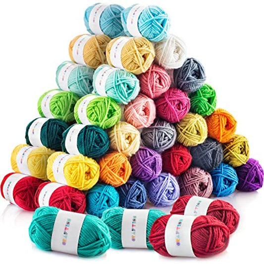 Craftiss Acrylic Yarn Skeins Pack 2600 Yards For Projects