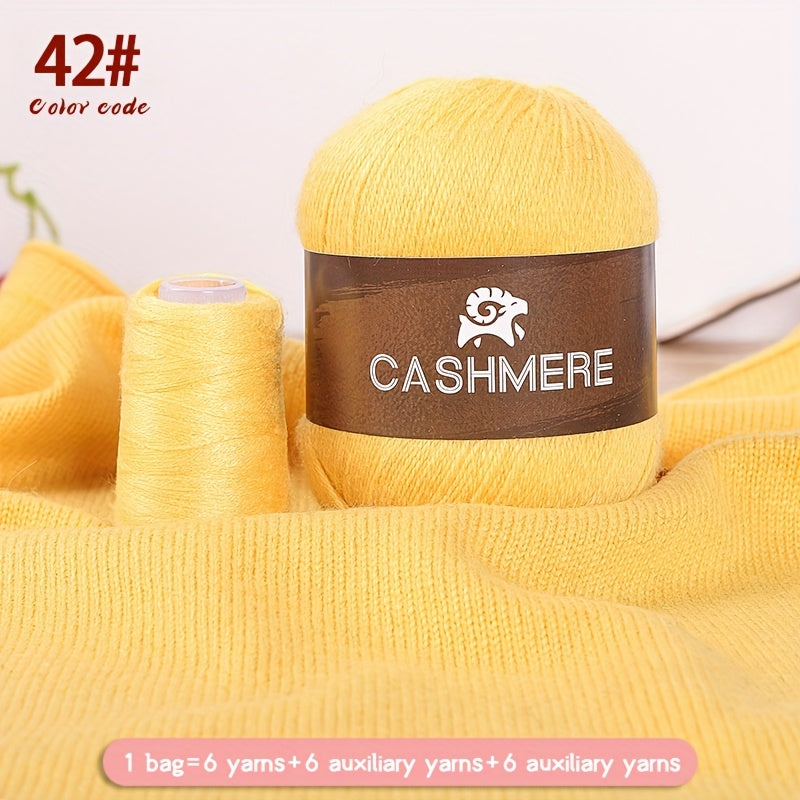 Cashmere Yarn 6 Pairs 100 Cashmere For DIY Crochet Soft