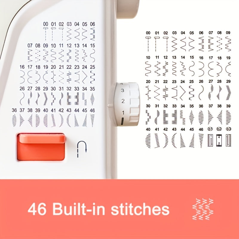 Poolin EOC2100 Self Threading Computerized Sewing Machine With 107 Stitches