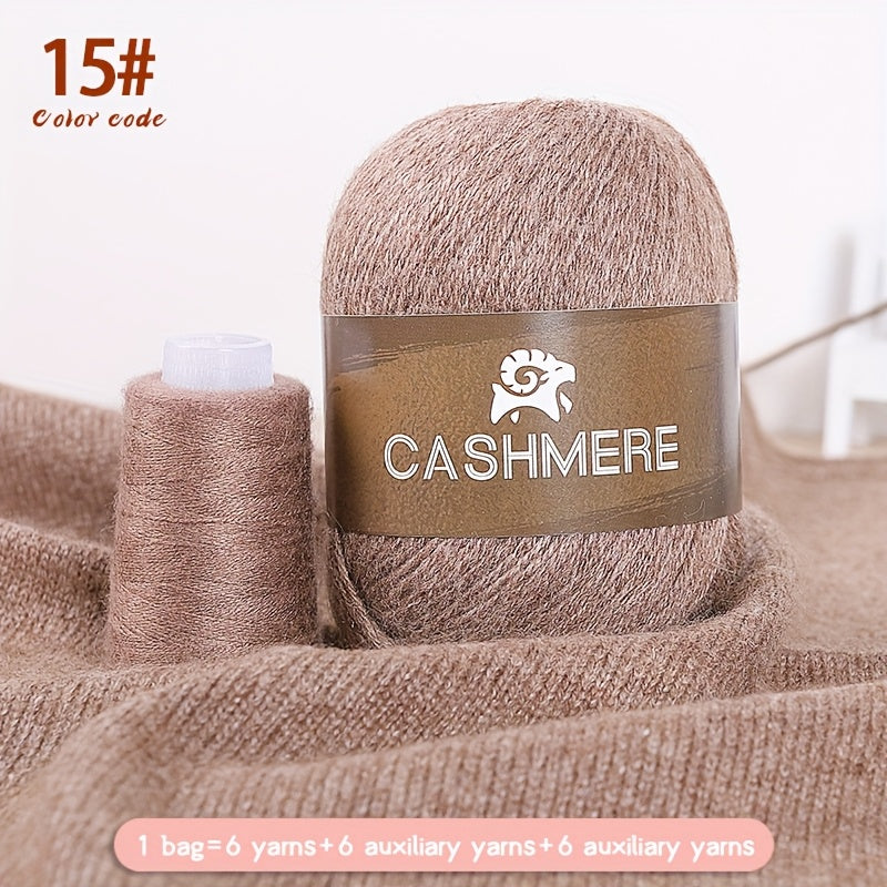 Cashmere Yarn 6 Pairs 100 Cashmere For DIY Crochet Soft