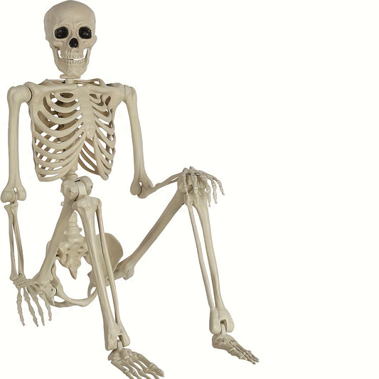 Poseable Full Body Skeleton Prop For Halloween Decor