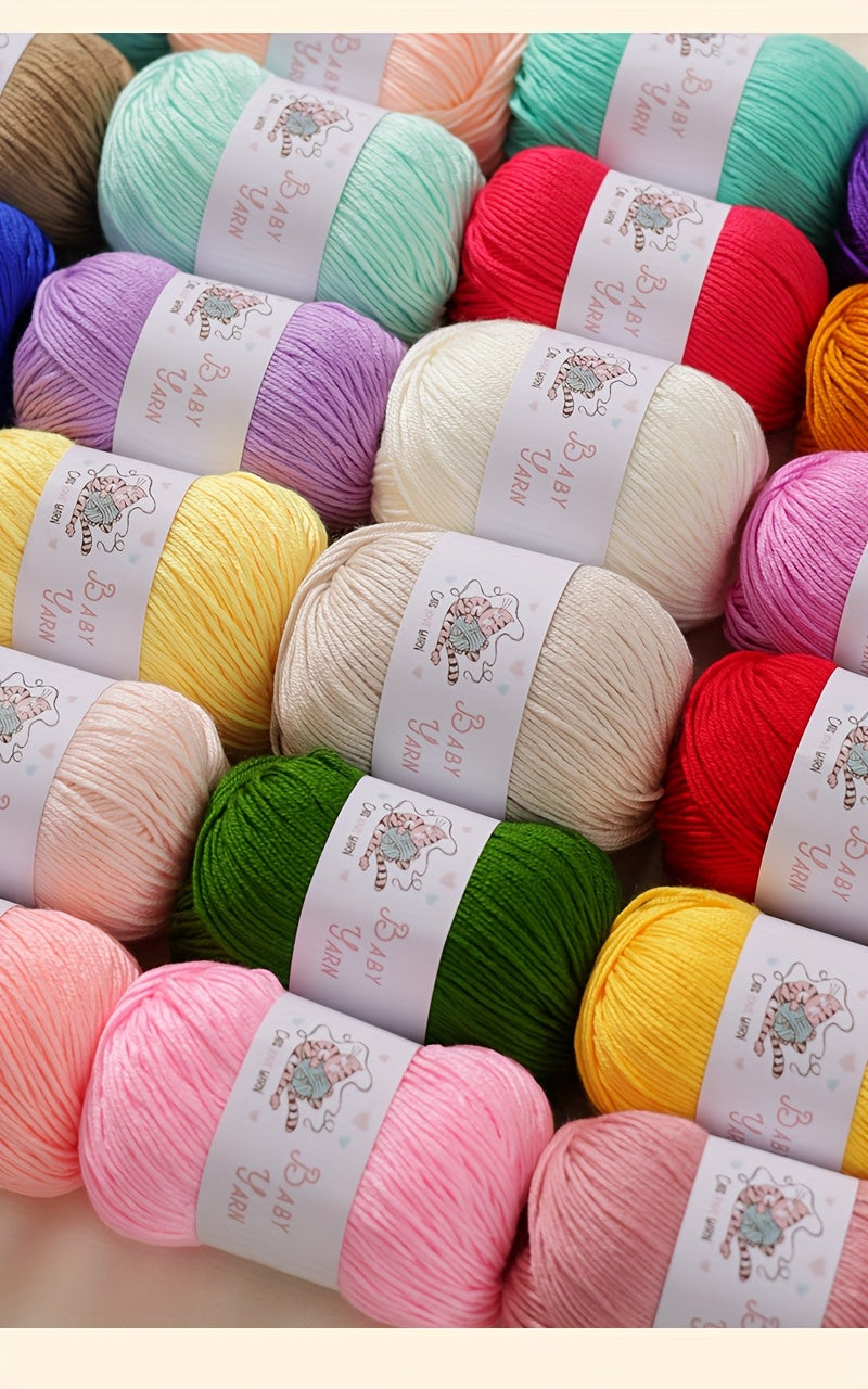 Soft Cashmere Yarn Set 500G 10 Skeins For Knitting