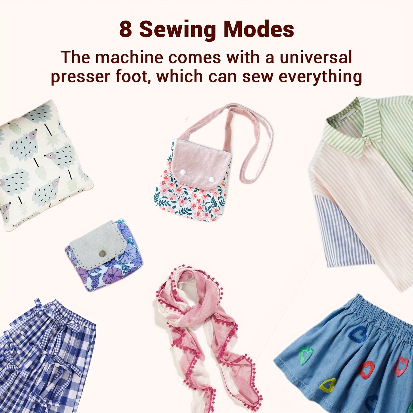Poolin EOC2100 Self Threading Computerized Sewing Machine With 107 Stitches