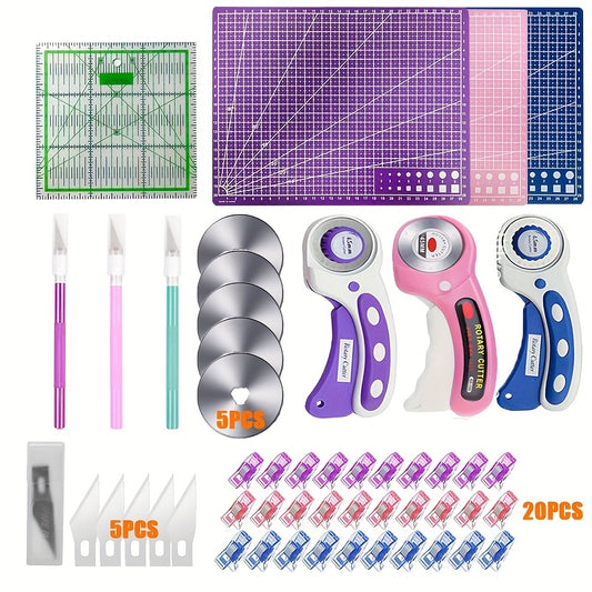 Rotary Cutter Kit For Sewing And Quilting Crafting Projects