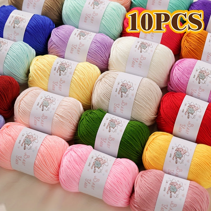 Soft Cashmere Yarn Set 500G 10 Skeins For Knitting
