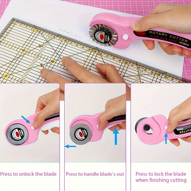 Rotary Cutter Kit For Sewing And Quilting Crafting Projects