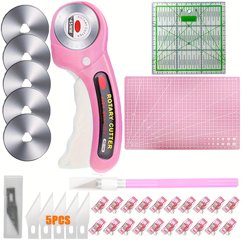 Rotary Cutter Kit For Sewing And Quilting Crafting Projects