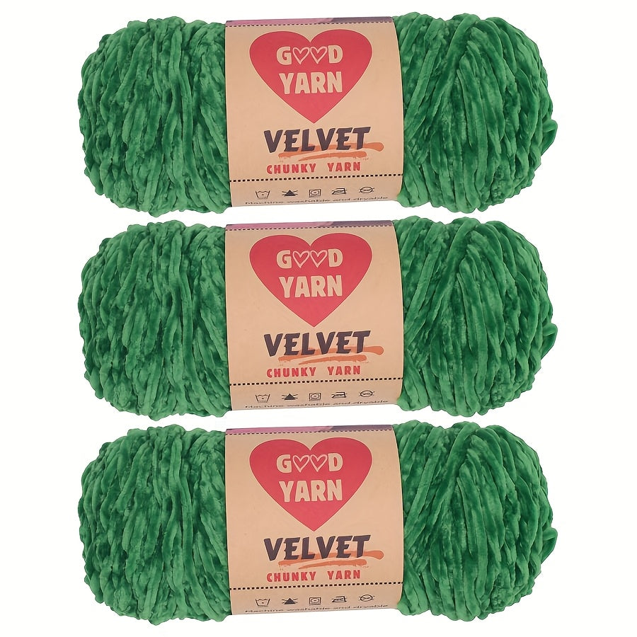 Chenille Velvet Yarn For Crochet And Knitting Projects Polyester