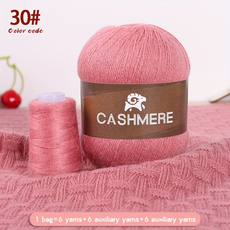 Cashmere Yarn 6 Pairs 100 Cashmere For DIY Crochet Soft