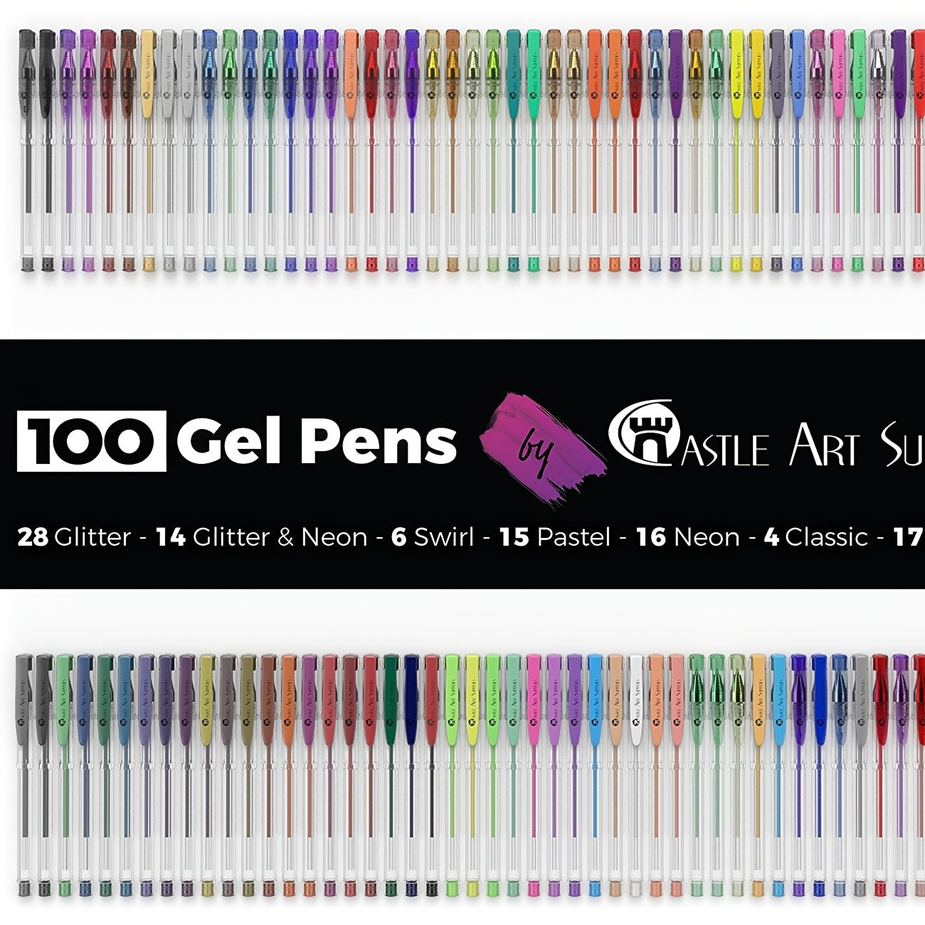 Neutral Pen Watercolor Brush Set ABS Plastic Art Supplies