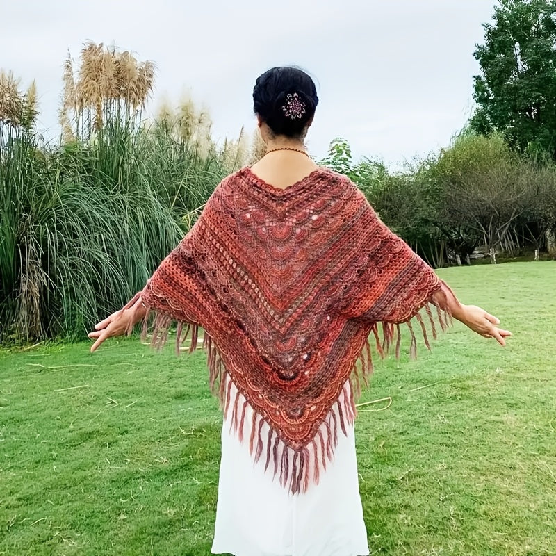 Australian Wool Self Striping Tie Dye Yarn for DIY Shawls