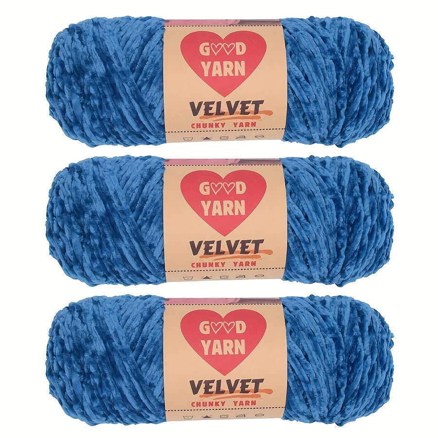 Chenille Velvet Yarn For Crochet And Knitting Projects Polyester