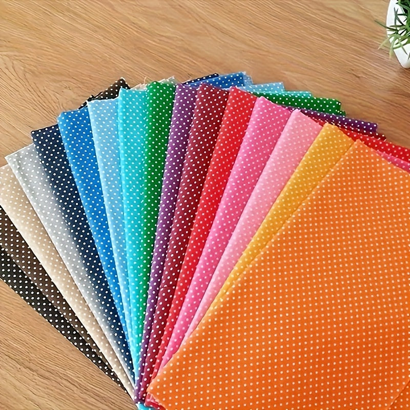 Vibrant Polka Dot Fabric Squares Bundle 20pc Random Mix