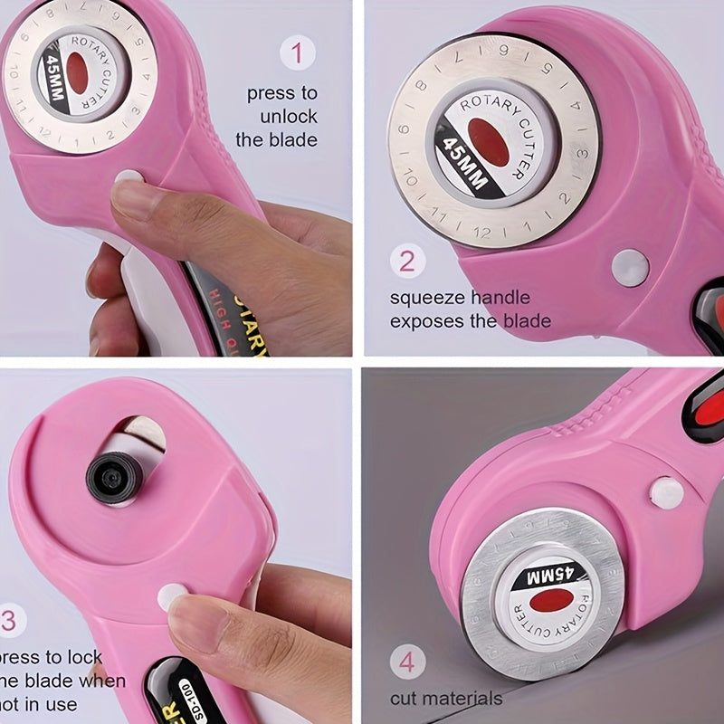 Rotary Cutter Kit For Sewing And Quilting Crafting Projects