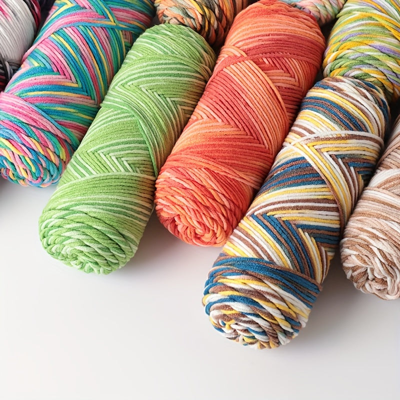 Jiuweidiaowang Multicolor Gradient Yarn Balls Craft Kit