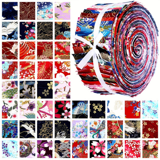 Patelai 100pcs Japanese Quilting Fabric Patchwork Precuts