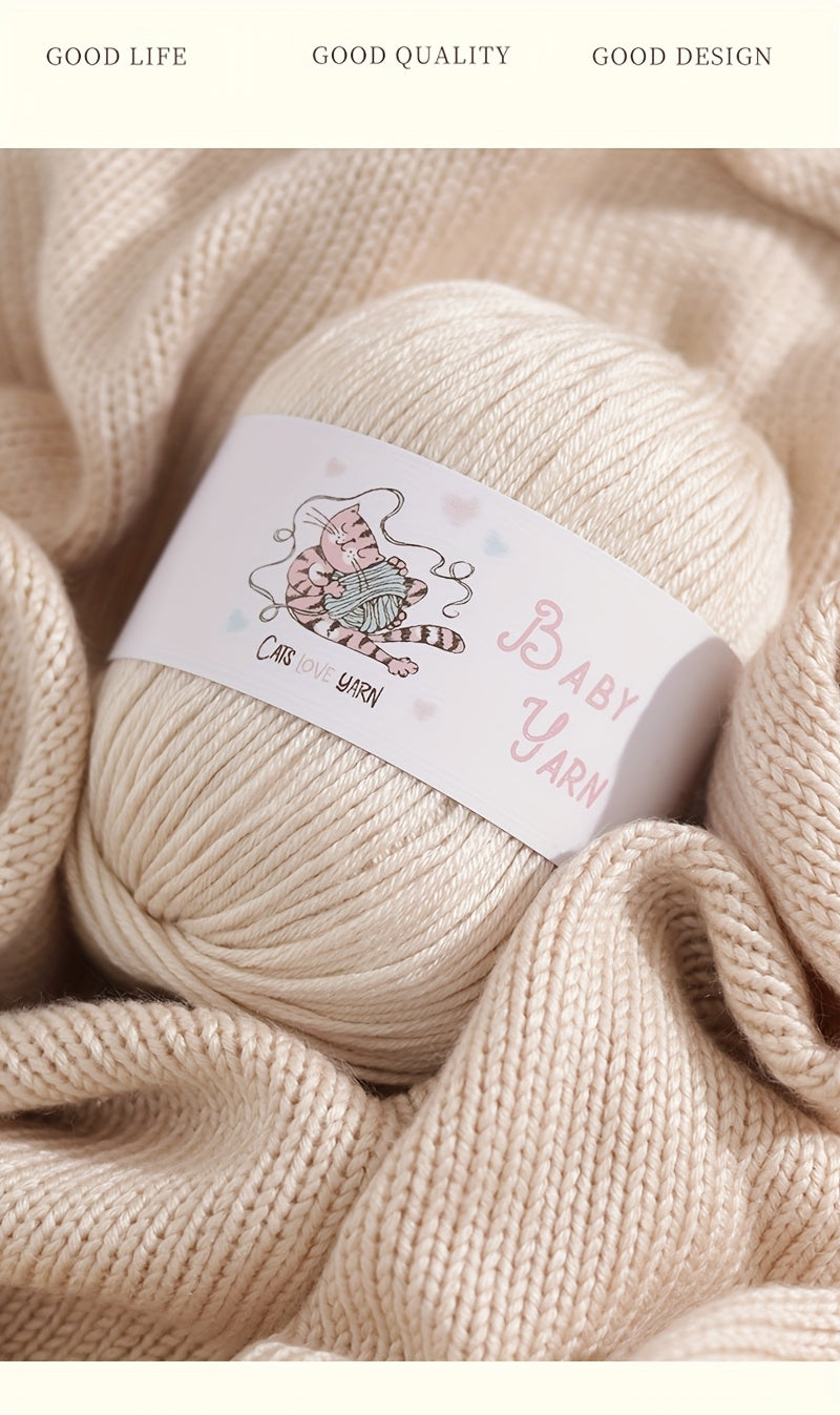Soft Cashmere Yarn Set 500G 10 Skeins For Knitting