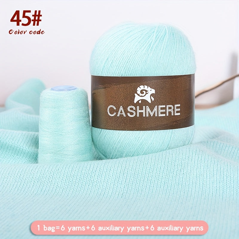 Cashmere Yarn 6 Pairs 100 Cashmere For DIY Crochet Soft