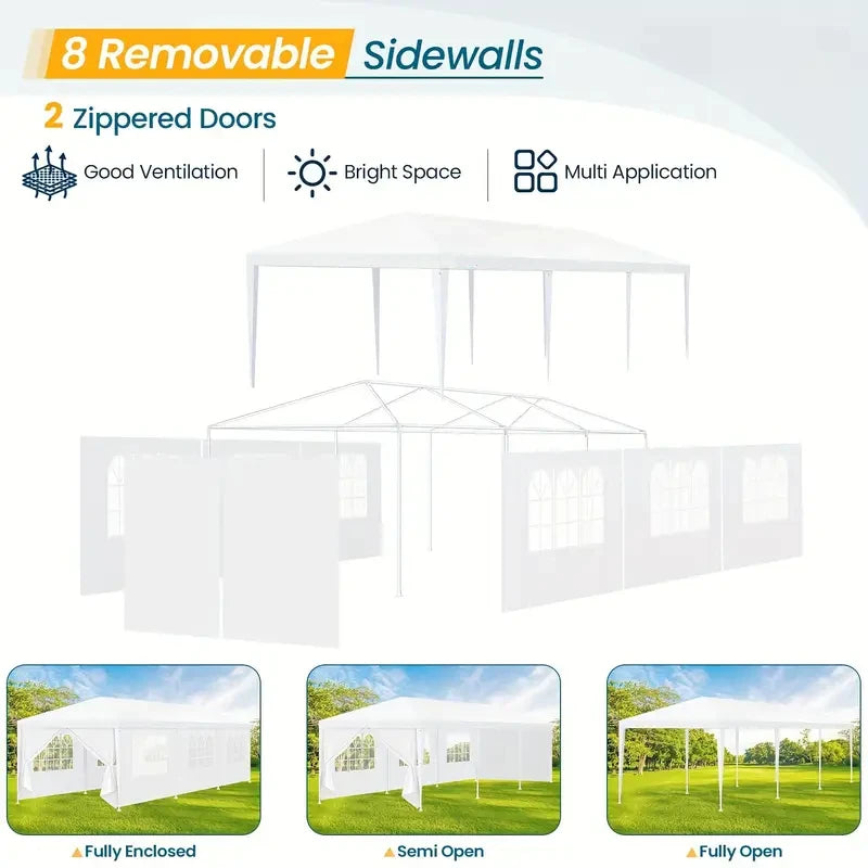 Tooluck Party Tent Canopy With Removable Sidewalls