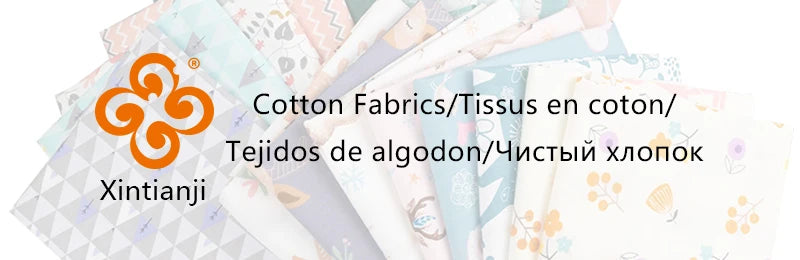Xintianji Patchwork Cotton Fabric for DIY Crafts Projects