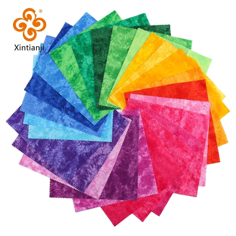 Xintianji Patchwork Cotton Fabric for DIY Crafts Projects