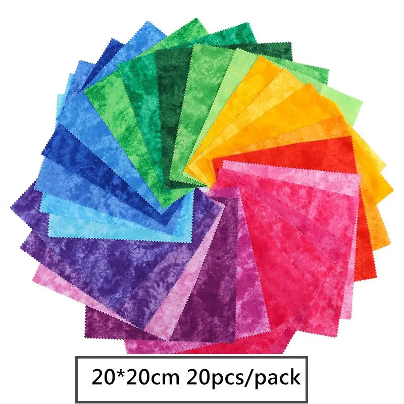 Xintianji Patchwork Cotton Fabric for DIY Crafts Projects